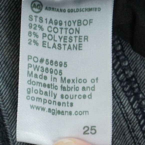 New AG Adriano Goldschmied Saige High Rise Straight Jeans 10 Yrs Bonfire size 25 - Picture 16 of 16